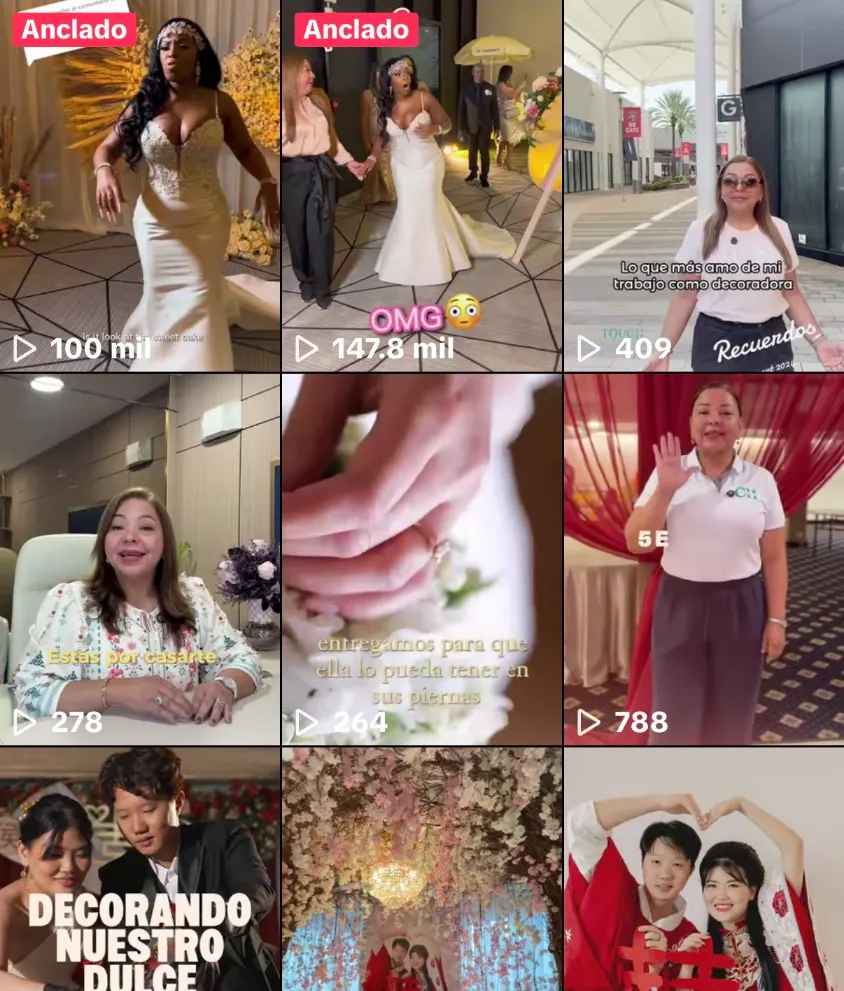 Touch of Caroline TikTok videos: 100K and 147.8K views